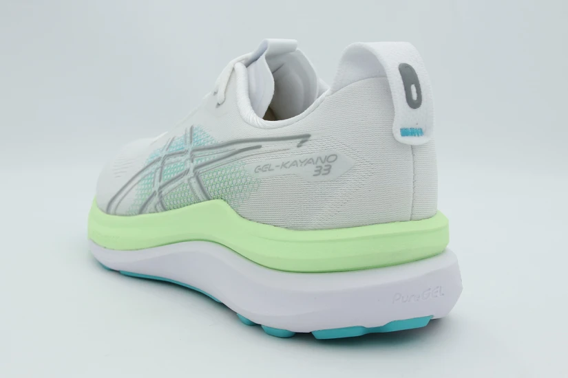 ASICS Gel-Kayano 33 Ανδρικά Αθλητικά Παπούτσια για Τρέξιμο Λευκά, Λαχανί, Τυρκουάζ