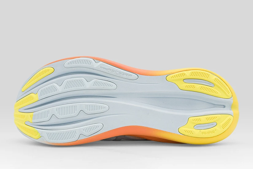 ASICS Gel-Nimbus 28 Sunny Sizzle Ανδρικά Αθλητικά Παπούτσια για Τρέξιμο Γκρι, Πορτοκαλί, Κίτρινα