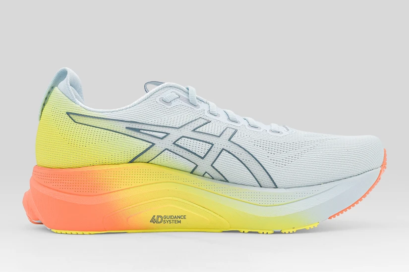 ASICS Gel-Kayano 32 Sunny Sizzle Ανδρικά Αθλητικά Παπούτσια για Τρέξιμο Γκρι, Πορτοκαλί, Κίτρινα