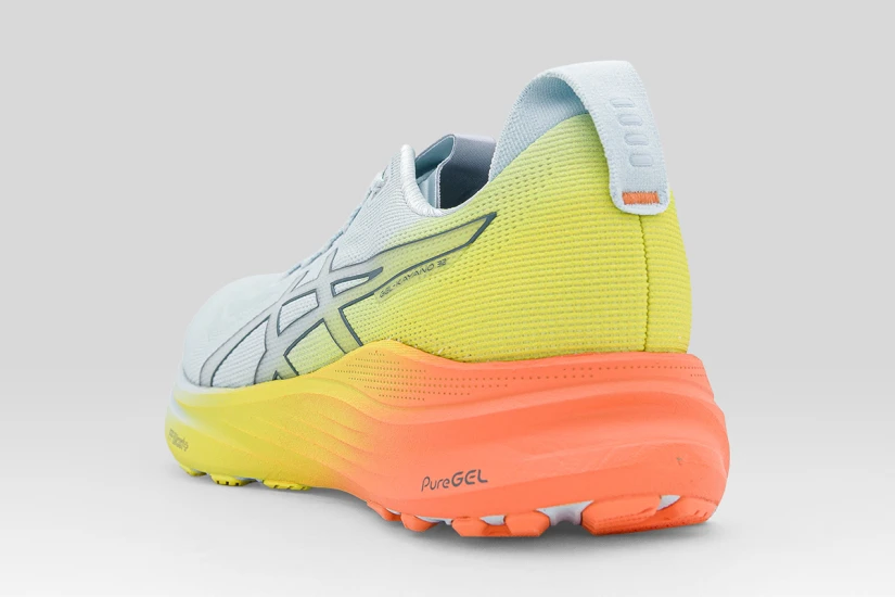 ASICS Gel-Kayano 32 Sunny Sizzle Ανδρικά Αθλητικά Παπούτσια για Τρέξιμο Γκρι, Πορτοκαλί, Κίτρινα