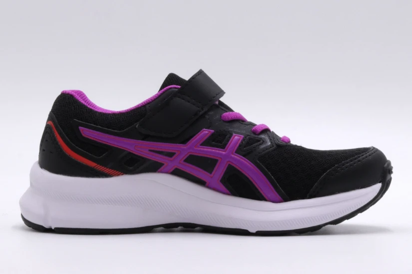 ASICS Jolt 3 Παιδικά Αθλητικά Παπούτσια Για Τρέξιμο Μαύρα, Μωβ, Λευκά