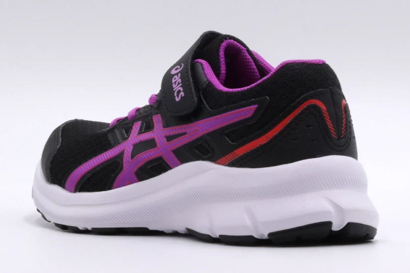 ASICS Jolt 3 Παιδικά Αθλητικά Παπούτσια Για Τρέξιμο Μαύρα, Μωβ, Λευκά