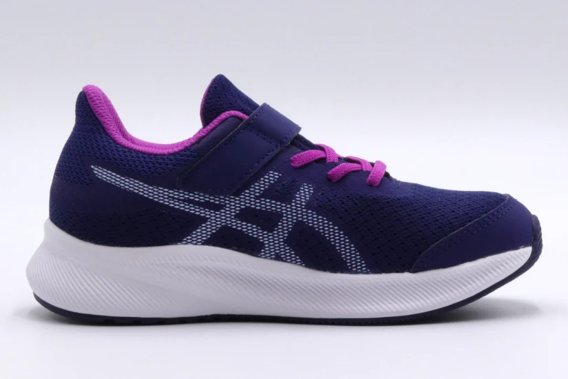 ASICS Patriot 13 Παιδικά Αθλητικά Παπούτσια Για Τρέξιμο Μπλε, Λευκά, Μωβ