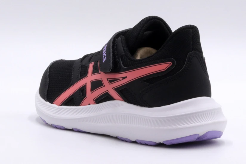 ASICS Jolt 4 Παιδικά Αθλητικά Παπούτσια Για Τρέξιμο Μαύρα, Ροζ, Λευκά