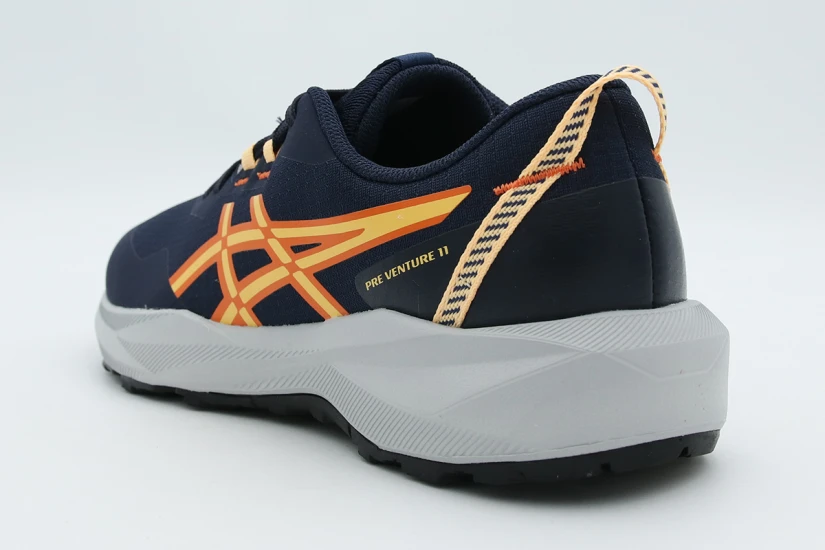 ASICS Pre Venture 11 Αθλητικά Παπούτσια για Τρέξιμο Μπλε Σκούρο, Πορτοκαλί, Λευκά