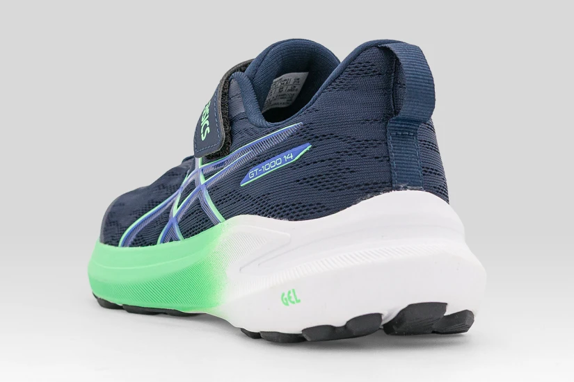 ASICS GT-1000 14 Παιδικά Αθλητικά Παπούτσια για Τρέξιμο Μπλε Σκούρο, Πράσινα, Λευκά