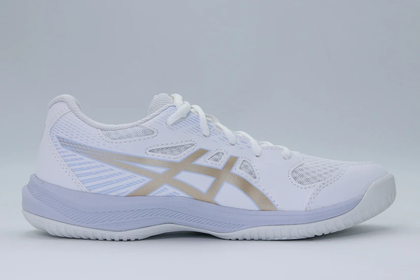 ASICS Upcourt 6 Αθλητικά Παπούτσια για Βόλεϊ Λευκά, Χρυσά