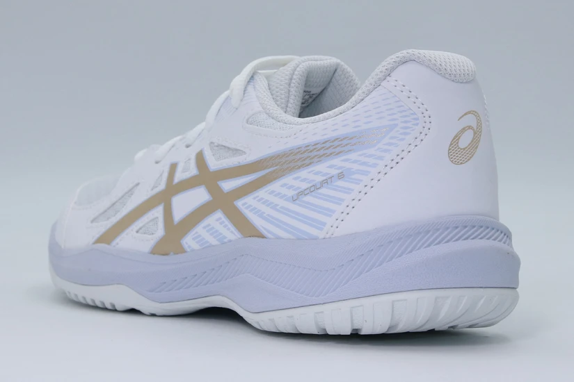 ASICS Upcourt 6 Αθλητικά Παπούτσια για Βόλεϊ Λευκά, Χρυσά