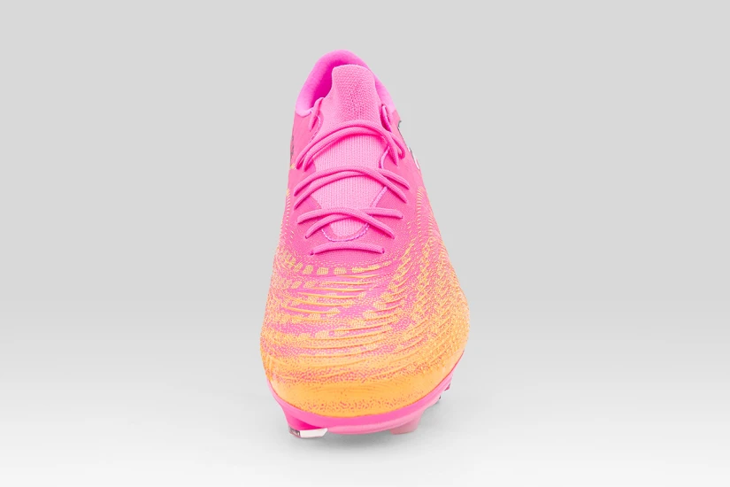 Puma Future 9 Match Fusion FG-AG Ανδρικά Ποδοσφαιρικά Παπούτσια με Τάπες Ροζ, Πορτοκαλί
