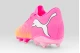 Puma Future 9 Match Fusion FG-AG Ανδρικά Ποδοσφαιρικά Παπούτσια με Τάπες Ροζ, Πορτοκαλί