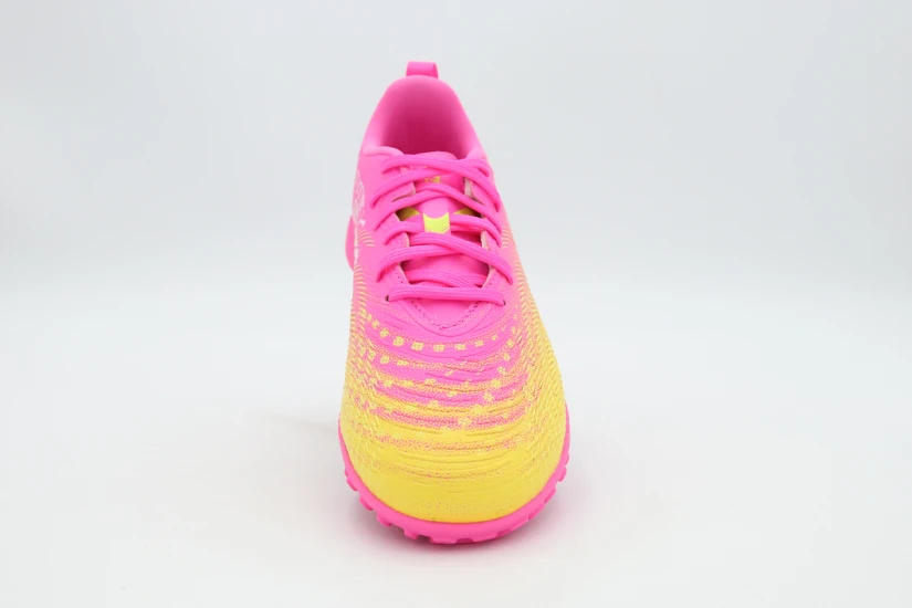 Puma Future 9 Play TT Ποδοσφαιρικά Παπούτσια με Σχάρα Φούξια, Κίτρινα, Λευκά