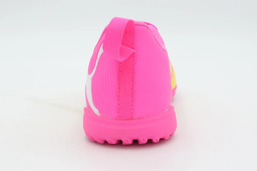 Puma Future 9 Play TT Ποδοσφαιρικά Παπούτσια με Σχάρα Φούξια, Κίτρινα, Λευκά