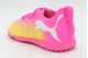 Puma Future 9 Play TT Ποδοσφαιρικά Παπούτσια με Σχάρα Φούξια, Κίτρινα, Λευκά