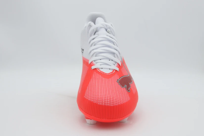 Puma Ultra 7 Play FG/AG Ανδρικά Ποδοσφαιρικά Παπούτσια με Τάπες Λευκά, Κοραλλί