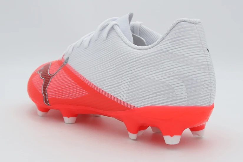 Puma Ultra 7 Play FG/AG Ανδρικά Ποδοσφαιρικά Παπούτσια με Τάπες Λευκά, Κοραλλί