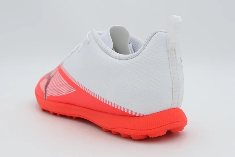 Puma Ultra 7 Play TT Παιδικά Ποδοσφαιρικά Παπούτσια με Σχάρα Λευκά, Κοραλλί