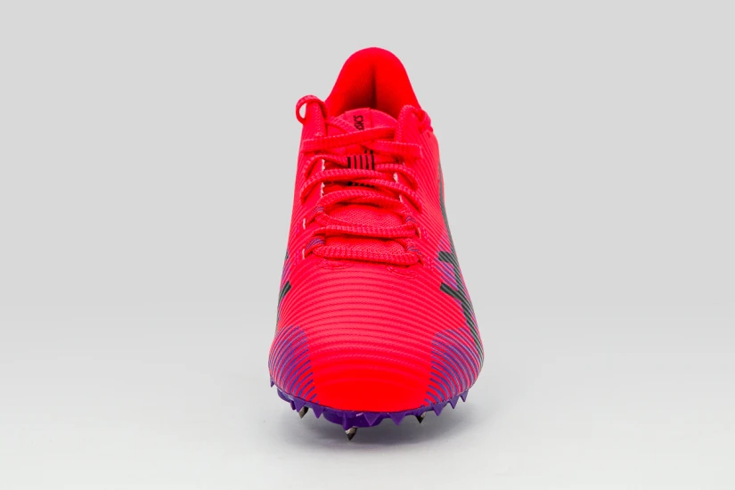 Asics Hypersprint 8 Spikes Παπούτσια για Στίβο Κόκκινο, Μωβ, Μαύρο