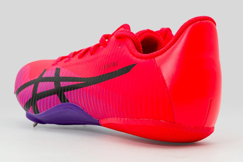Asics Hypersprint 8 Spikes Παπούτσια για Στίβο Κόκκινο, Μωβ, Μαύρο