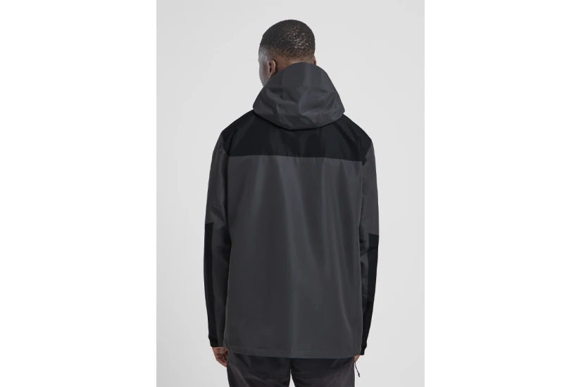 Jack Wolfskin Jasper 2L Ανδρικό Αδιάβροχο Μπουφάν με Κουκούλα Μαύρο