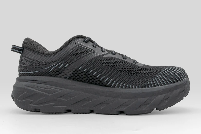 Hoka One One Bondi 7 Ανδρικά Αθλητικά Παπούτσια για Τρέξιμο Μαύρα