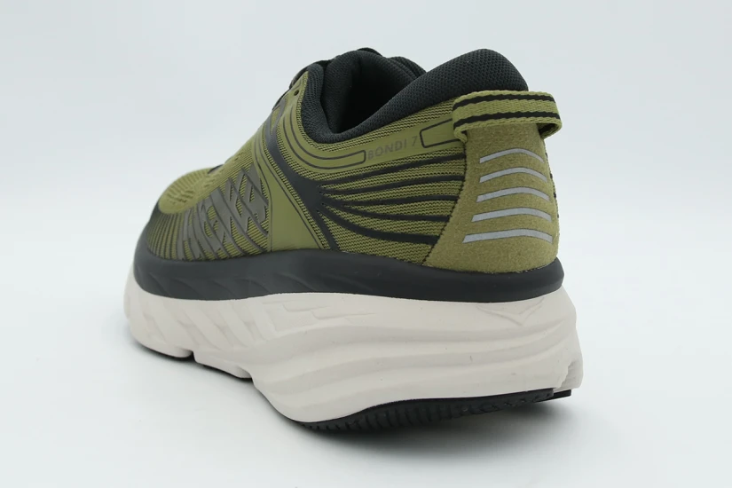 Hoka One One Bondi 7 Ανδρικά Αθλητικά Παπούτσια για Τρέξιμο Χακί, Μαύρα, Εκρού