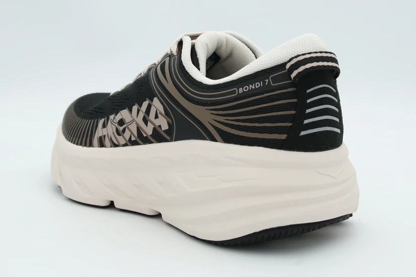 Hoka One One Bondi 7 Ανδρικά Αθλητικά Παπούτσια για Τρέξιμο Μαύρα, Σάπιο Μήλο, Λευκά