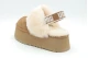 Ugg Funkette Γυναικεία Slippers Καφέ, Λευκά