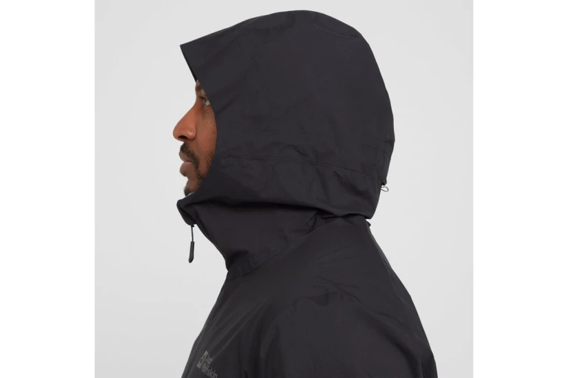 Jack Wolfskin Taubenberg 3 In 1 Ανδρικό Αδιάβροχο Μπουφάν Μαύρο