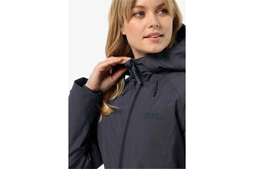 Jack Wolfskin Heidelstein Ins Γυναικείο Μπουφάν Puffer Μαύρο