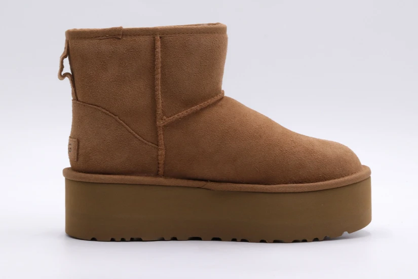 Ugg Classic Mini Platform Γυναικεία Μποτάκια Καφέ