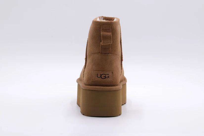 Ugg Classic Mini Platform Γυναικεία Μποτάκια Καφέ