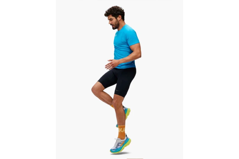 Hoka One One Novafly Half Tight Ανδρικό Κοντό Κολάν Μαύρο