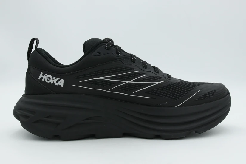 Hoka One One Bondi 8 Caged Ανδρικά Sneakers Μαύρα, Ασημί
