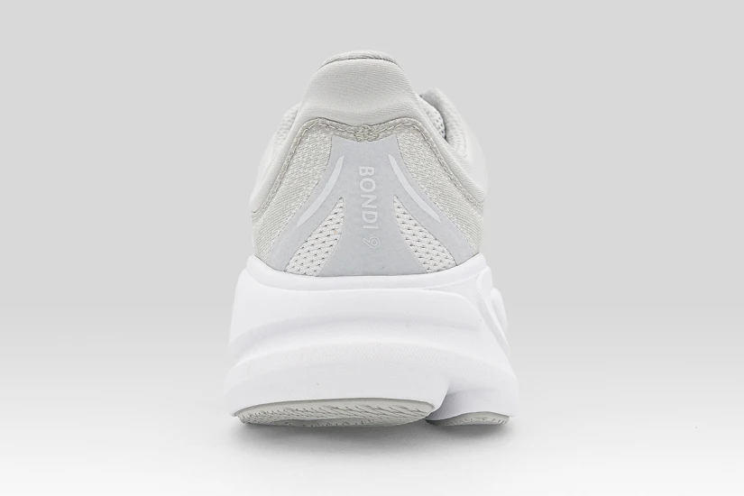 Hoka Bondi 9 Ανδρικά Αθλητικά Παπούτσια για Τρέξιμο Γκρι, Λευκά