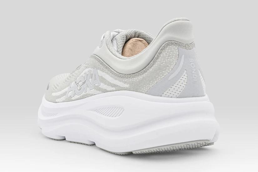 Hoka Bondi 9 Ανδρικά Αθλητικά Παπούτσια για Τρέξιμο Γκρι, Λευκά