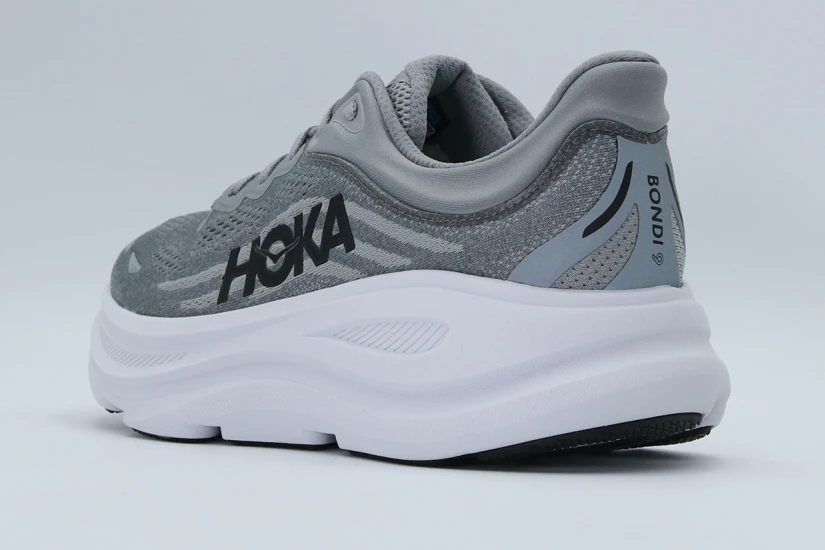 Hoka One One Bondi 9 Ανδρικά Αθλητικά Παπούτσια για Τρέξιμο Γκρι, Λευκά