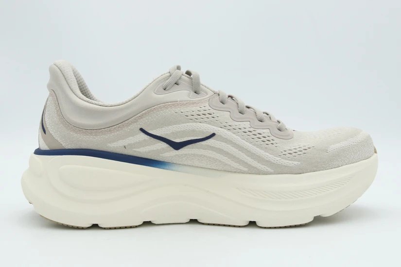 Hoka One One Bondi 9 Ανδρικά Αθλητικά Παπούτσια για Τρέξιμο Γκρι Ανοιχτό, Μπλε, Λευκά