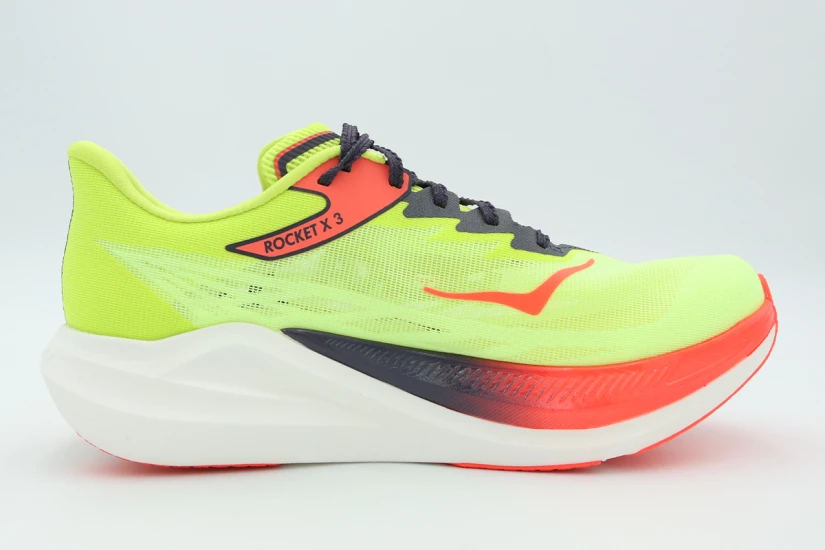Hoka One One Rocket X 3 Ανδρικά Αθλητικά Παπούτσια για Τρέξιμο Λαχανί, Πορτοκαλί, Καφέ