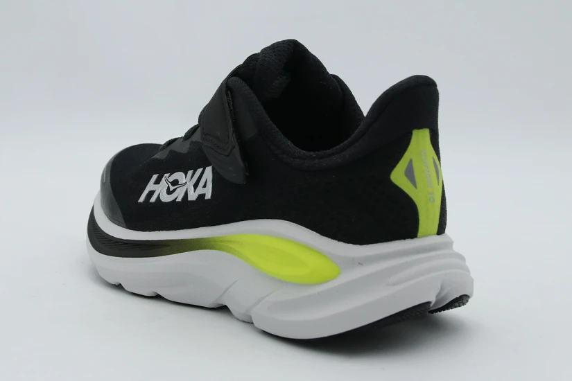 Hoka One One Clifton 10 Παιδικά Αθλητικά Παπούτσια για Τρέξιμο Μαύρα, Ασημί, Κίτρινο Φλούο