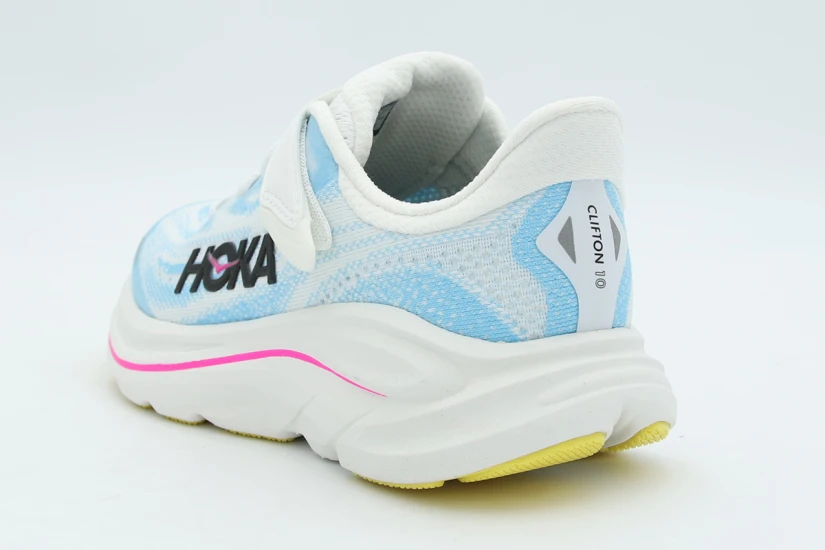 Hoka One One Clifton 10 Παιδικά Αθλητικά Παπούτσια για Τρέξιμο Λευκά, Γαλάζια, Φούξια