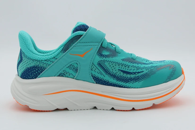 Hoka One One Clifton 10 Παιδικά Αθλητικά Παπούτσια για Τρέξιμο Τυρκουάζ, Μπλε, Πορτοκαλί