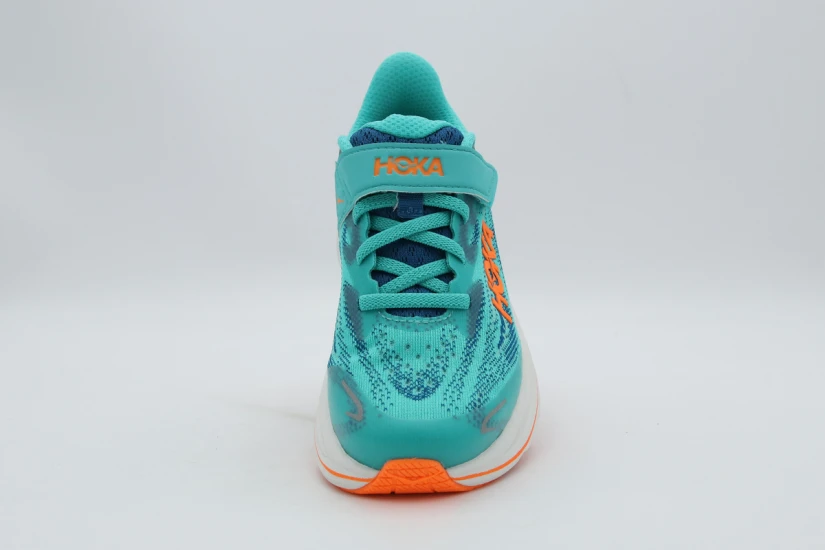 Hoka One One Clifton 10 Παιδικά Αθλητικά Παπούτσια για Τρέξιμο Τυρκουάζ, Μπλε, Πορτοκαλί