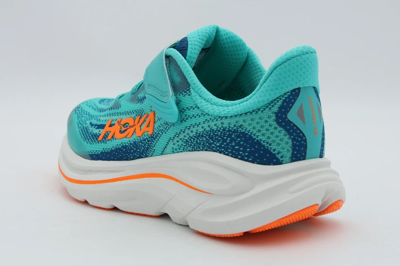 Hoka One One Clifton 10 Παιδικά Αθλητικά Παπούτσια για Τρέξιμο Τυρκουάζ, Μπλε, Πορτοκαλί