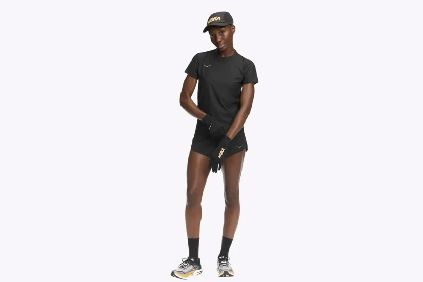 Hoka One One Airolite 2.0 Γυναικείο Κοντομάνικο T-Shirt Μαύρο
