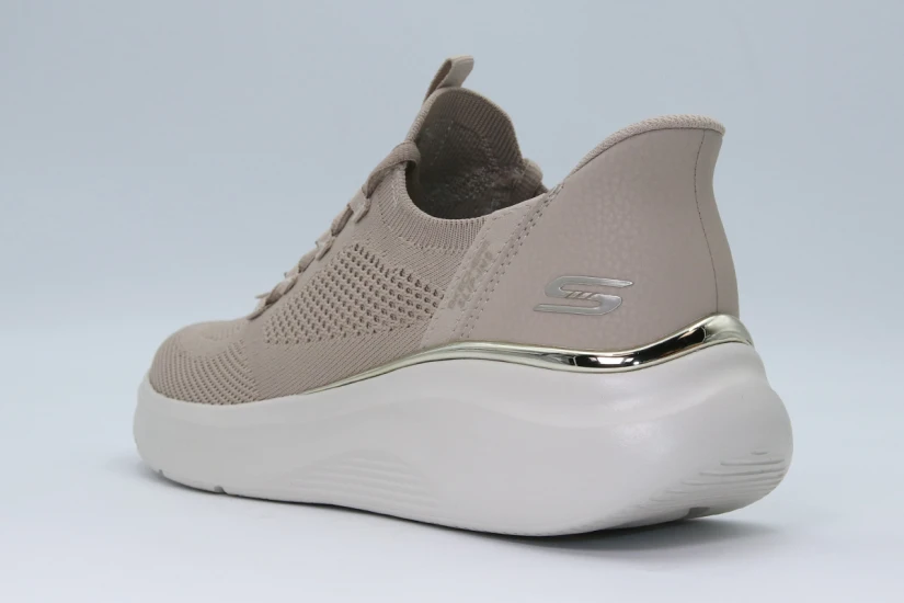 Skechers Bobs Sport B Love - True Delight Sneakers Μπεζ, Γκρι Ανοιχτό