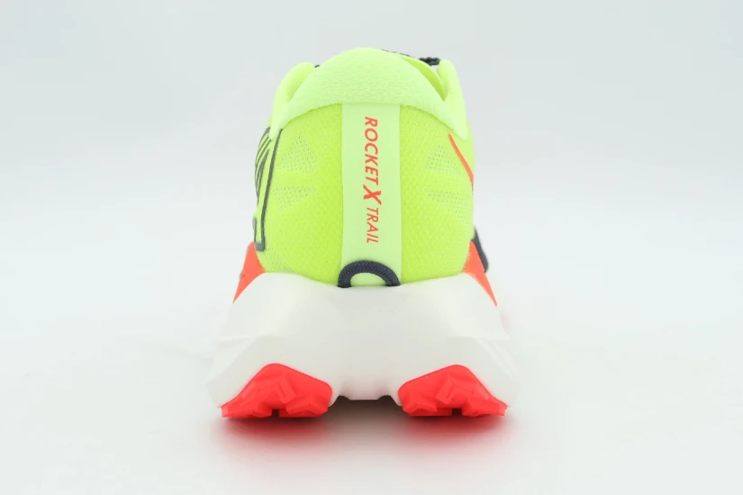 Hoka One One Rocket X Trail Ανδρικά Αθλητικά Παπούτσια Trail Running Λαχανί, Μαύρα, Πορτοκαλί, Λευκά