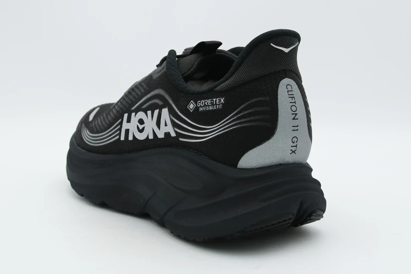 Hoka One One Clifton 11 Gore-Tex Ανδρικά Αθλητικά Παπούτσια για Τρέξιμο Μαύρα, Ασημί