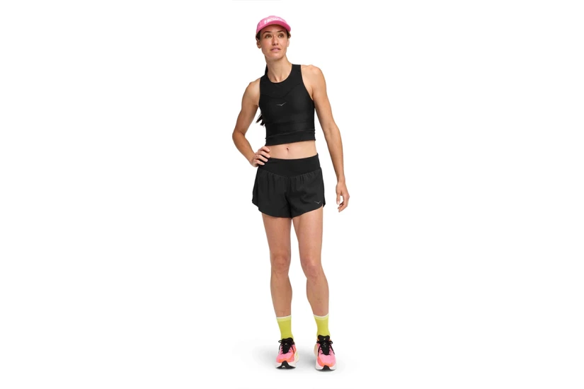 Hoka One One Glide Γυναικείο Αθλητικό Σορτς Μαύρο