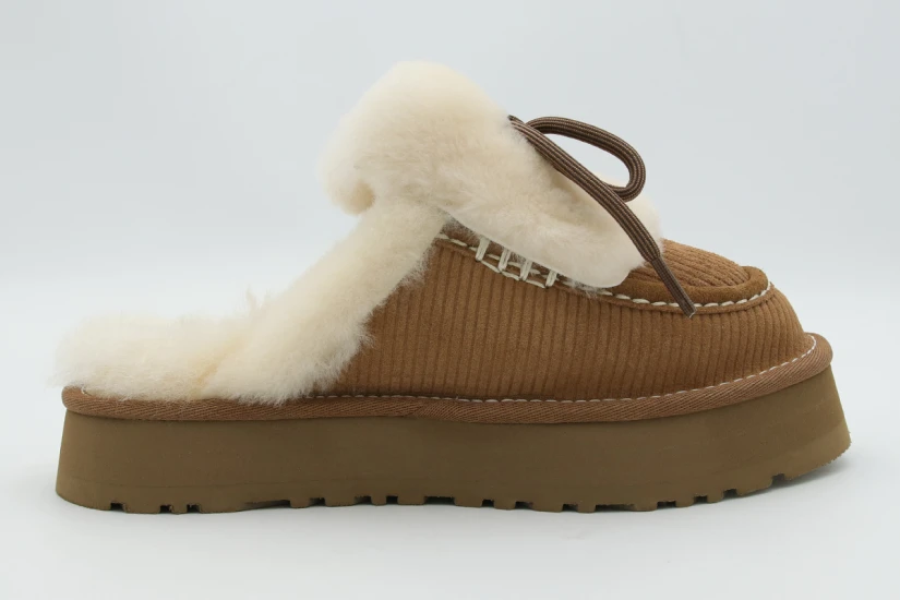 Ugg Disquette Heritage Γυναικείες Παντόφλες Μπεζ, Εκρού