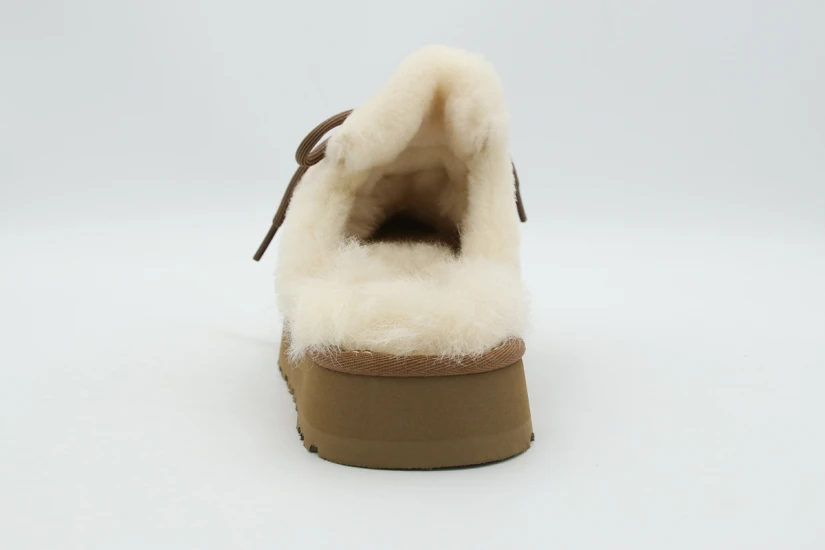 Ugg Disquette Heritage Γυναικείες Παντόφλες Μπεζ, Εκρού